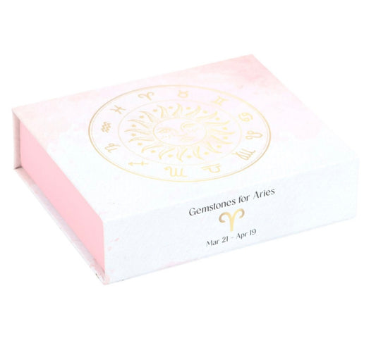 Aries Zodiac Crystal Gemstone Set image 1