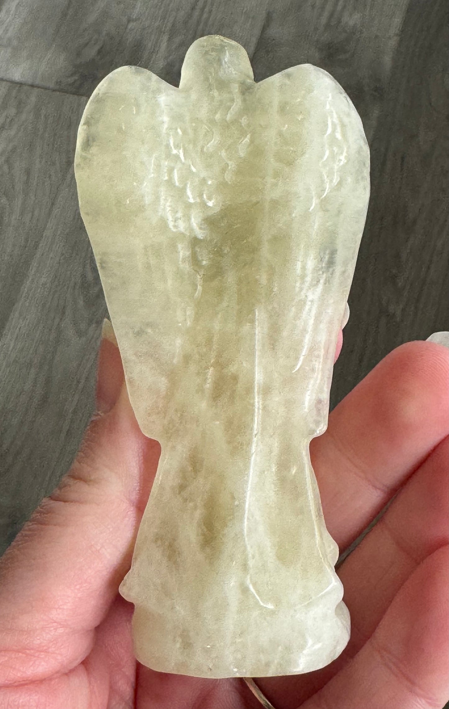 Natural Citrine Praying Angel Carving