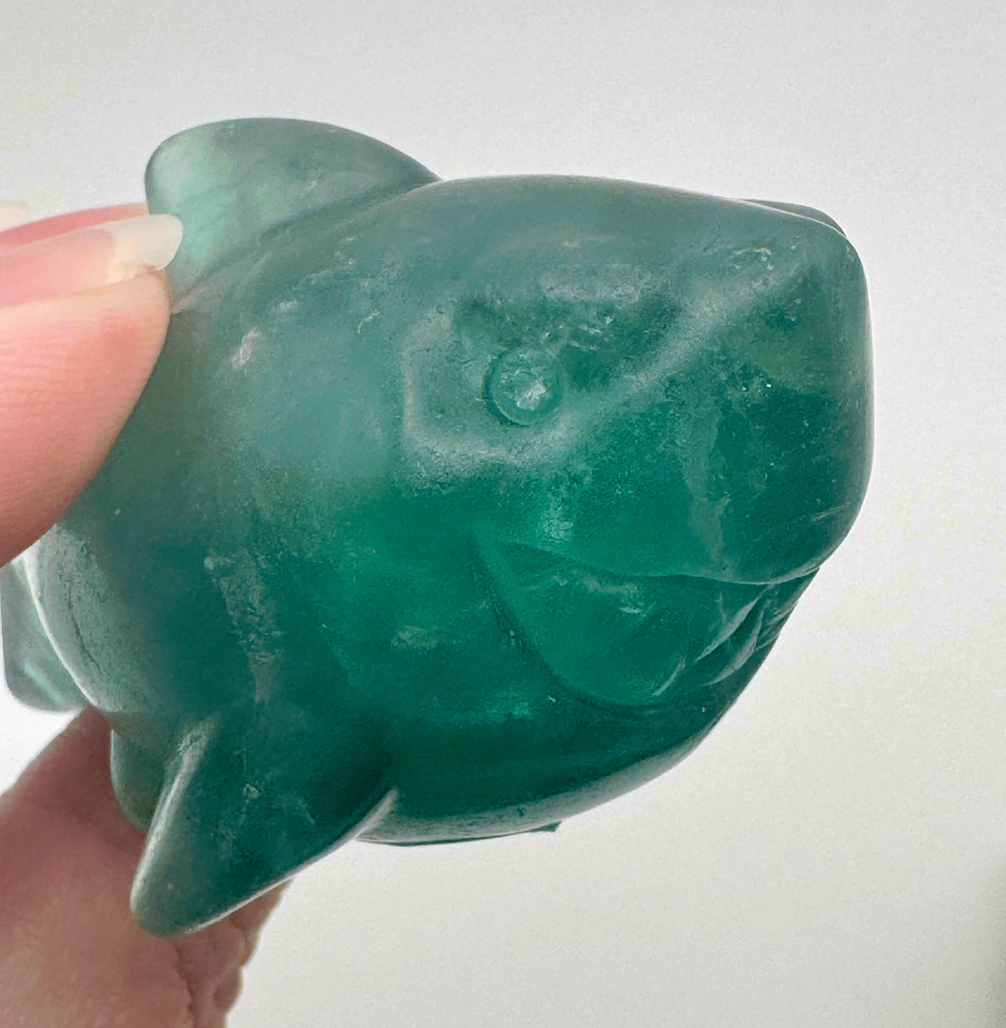 Fluorite Shark Carving