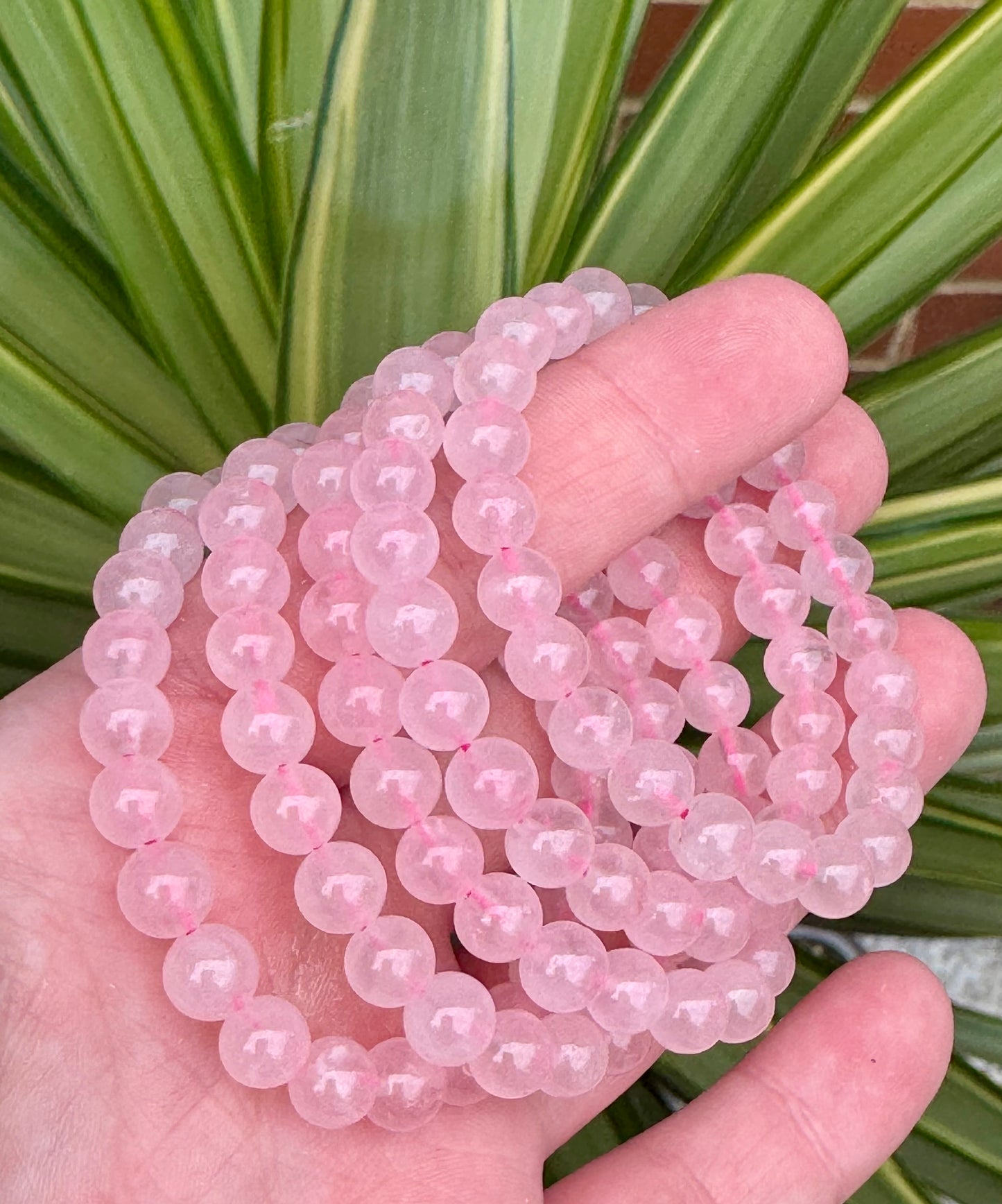Children's Rose Quartz Crystal Bracelet