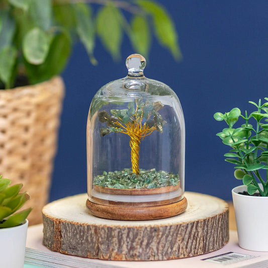 Green Aventurine Gemstone Dome Garden - Gift Boxed