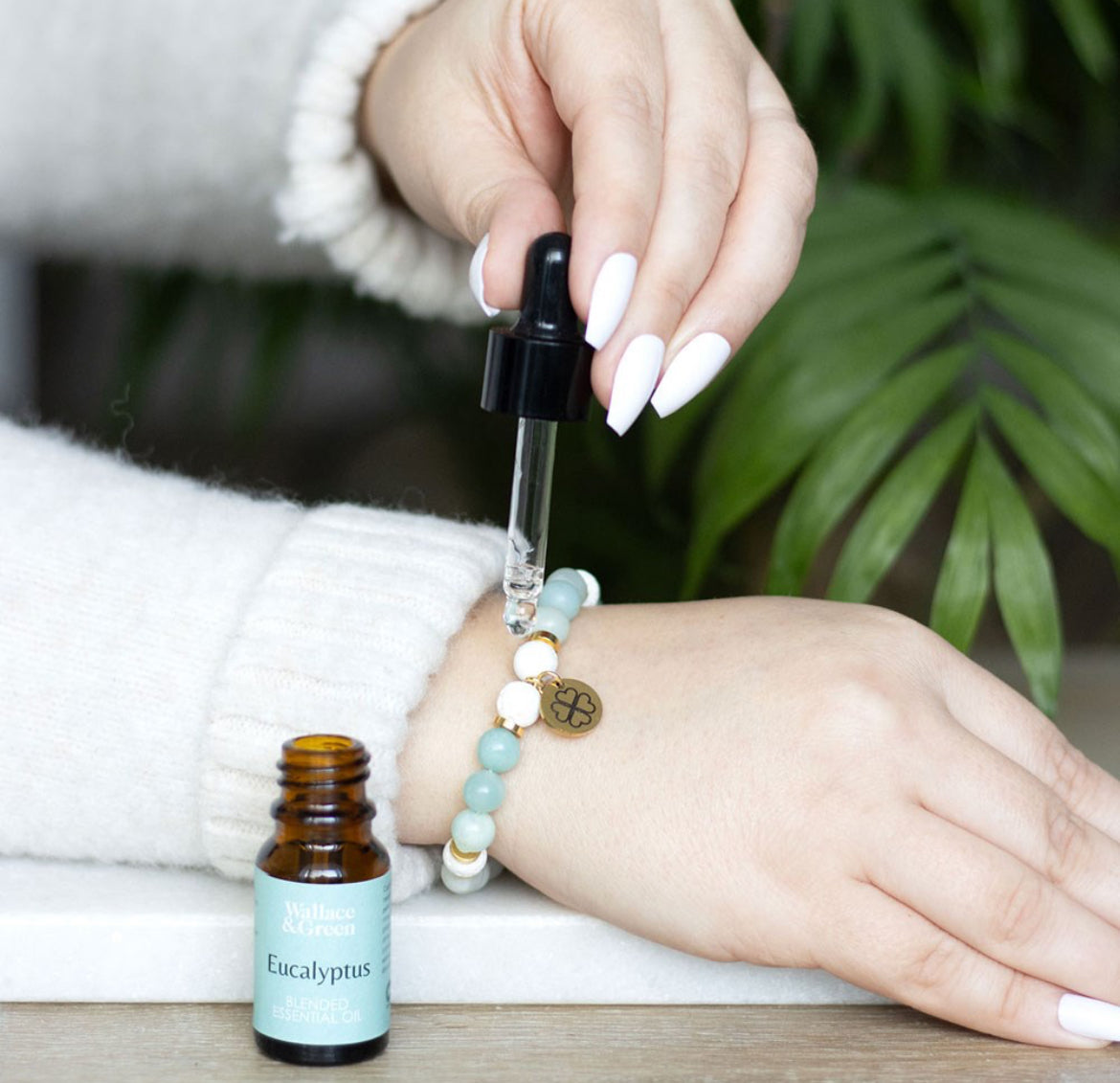 Abundance Amazonite Crystal Essential Oil Bracelet image 3
