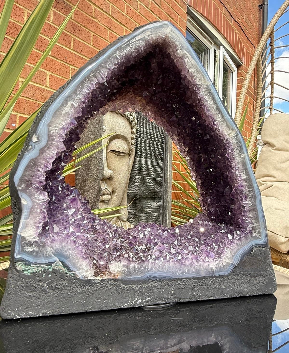 Brazilian Amethyst Cathedral Geode - 8.96kg