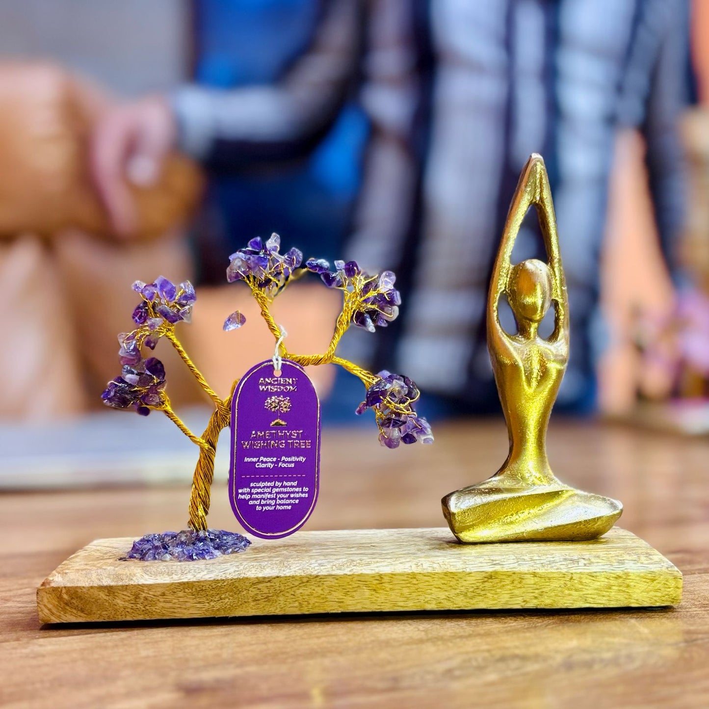 Amethyst Yoga Garden - Lotus with Raised Arms