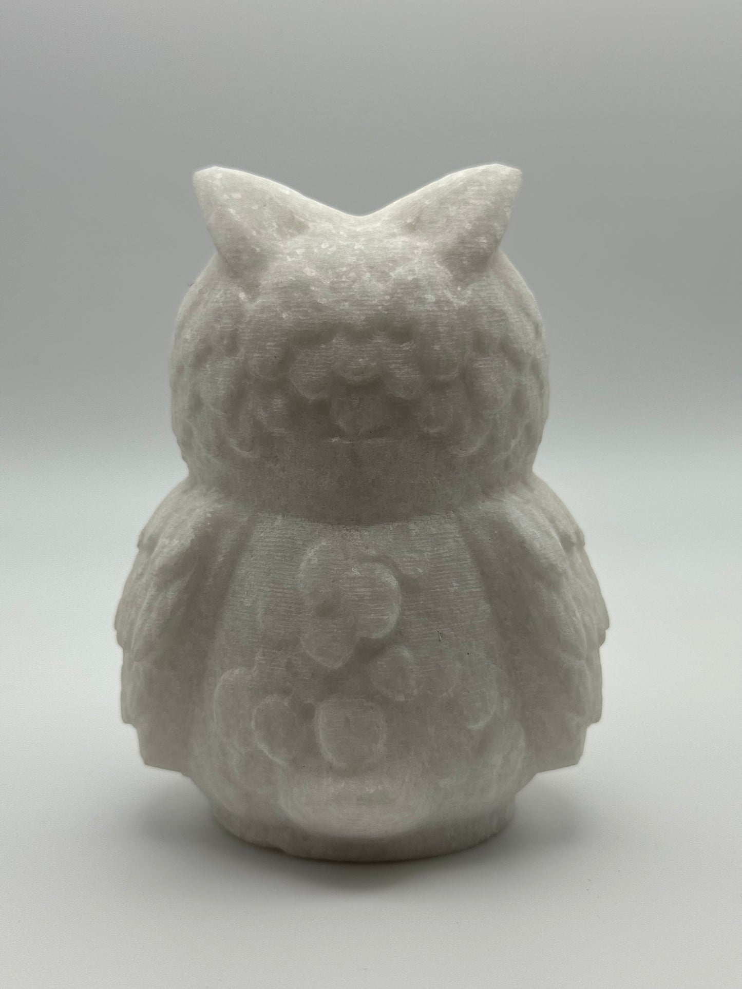 White Jade Owl Carving