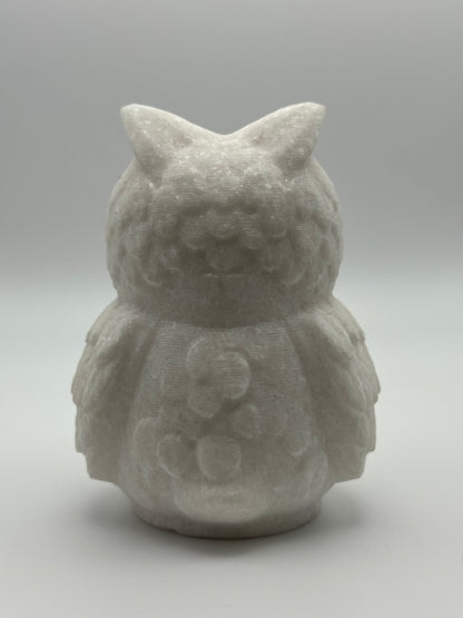 White Jade Owl Carving
