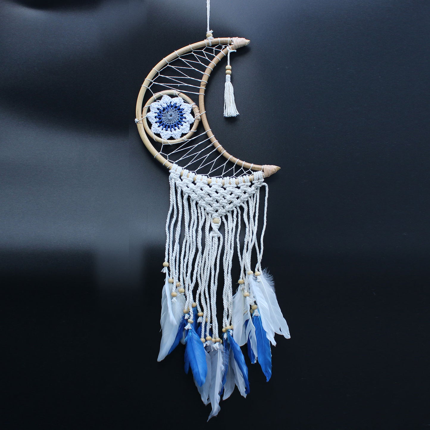 Protection Dream Catcher - Macrame Moon image 4