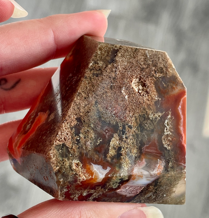 Carnelian x Moss Agate Freeform image 6