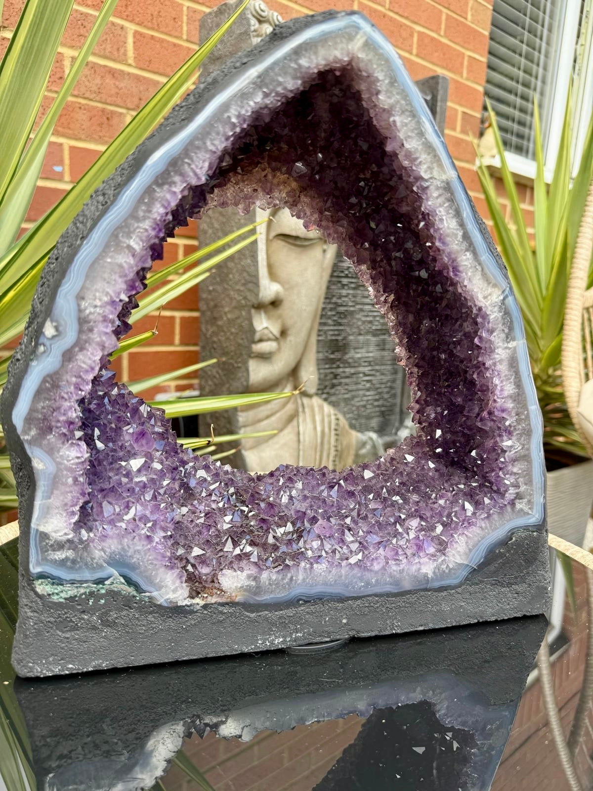 Brazilian Amethyst Cathedral Geode - 8.96kg