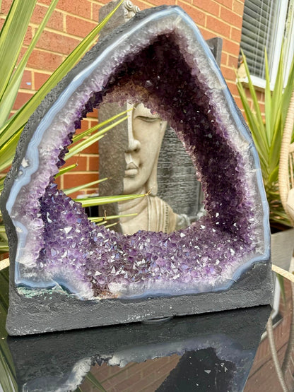 Brazilian Amethyst Cathedral Geode - 8.96kg