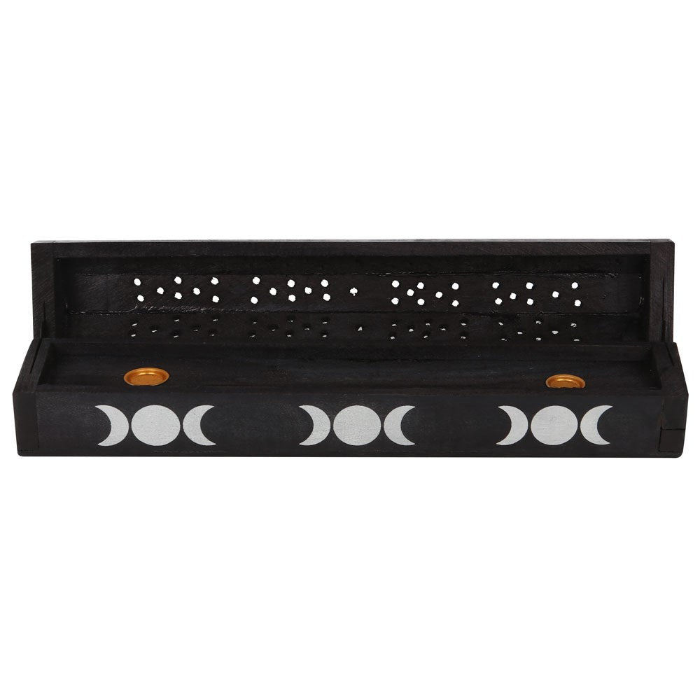 Triple Moon Wooden Sage Incense Box Set image 5
