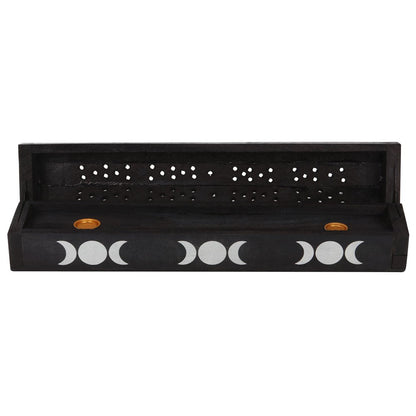 Triple Moon Wooden Sage Incense Box Set image 5