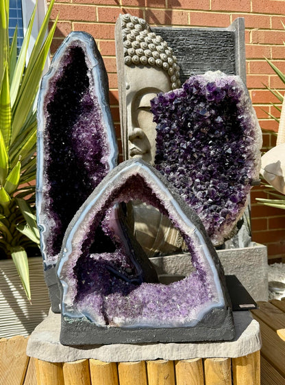 Brazilian Amethyst Cathedral Geode - 8.96kg