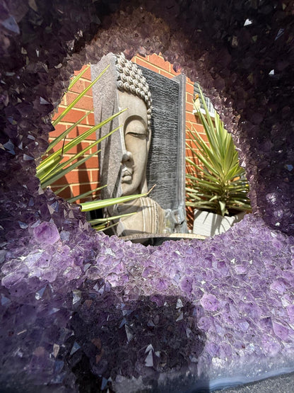 Brazilian Amethyst Cathedral Geode - 8.96kg