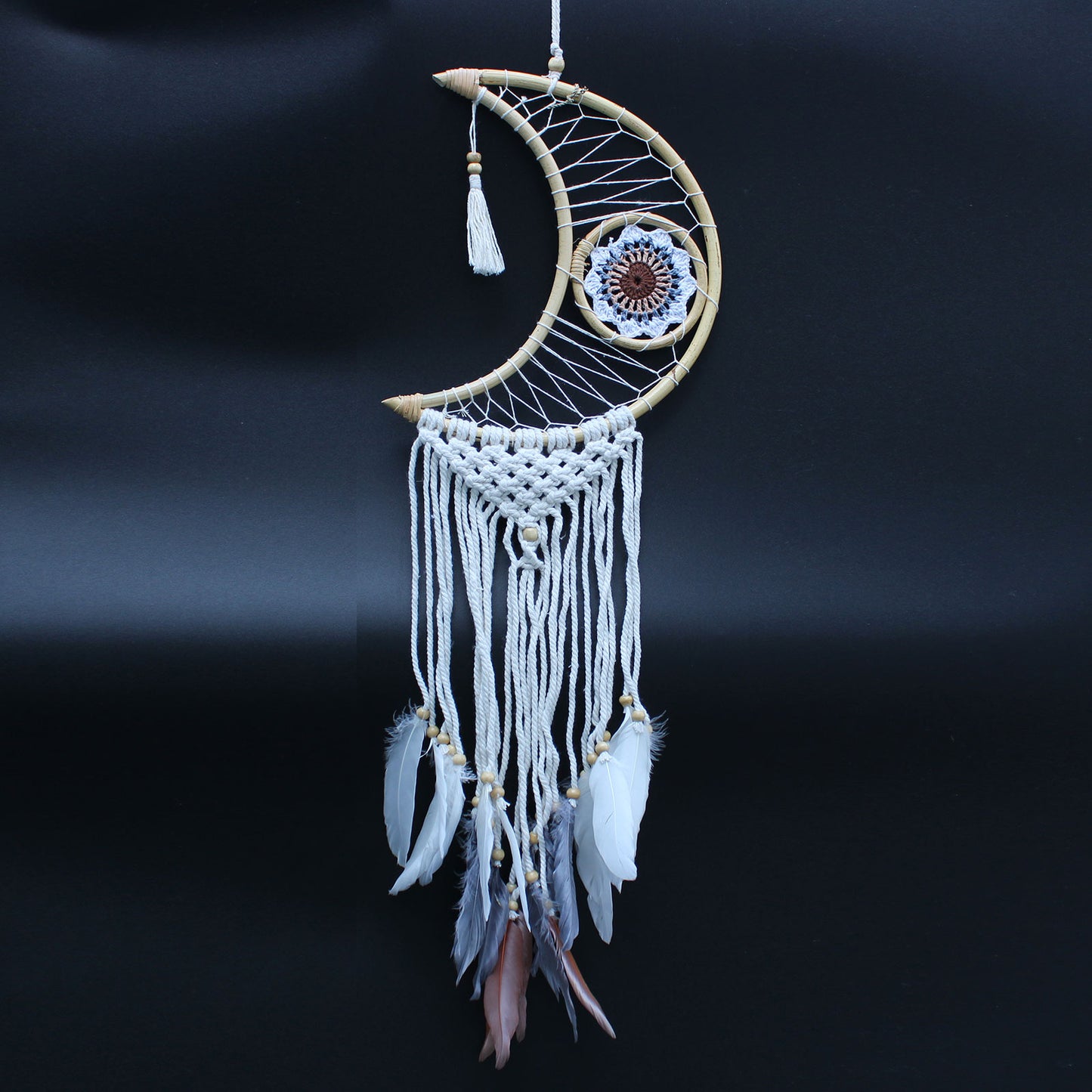 Protection Dream Catcher - Macrame Moon image 7