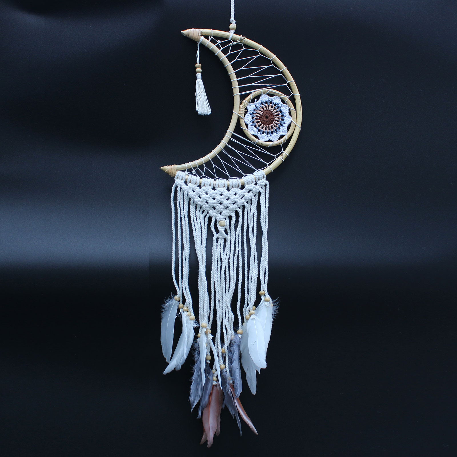 Protection Dream Catcher - Macrame Moon image 7