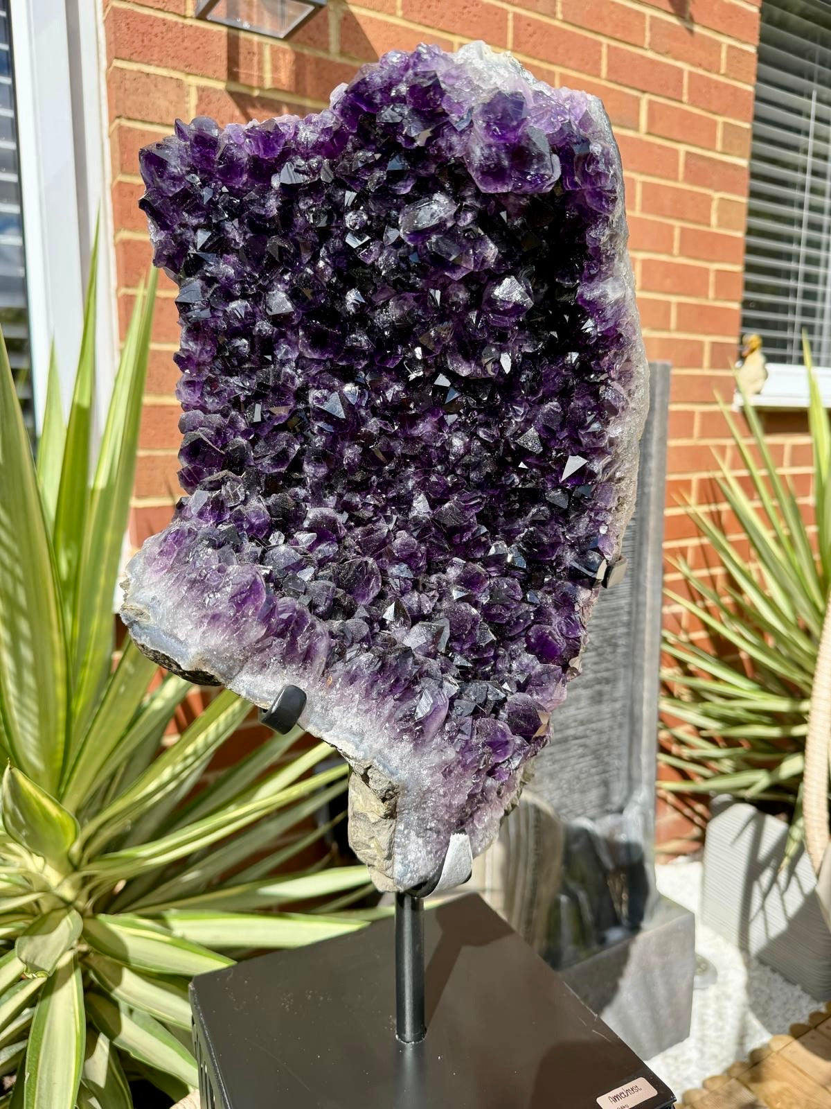 Brazilian Amethyst Cluster on Stand