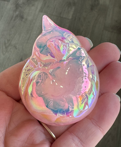Aura Rose Quartz Sleeping Cat image 2