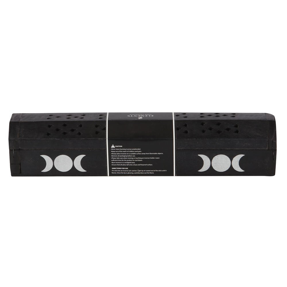 Triple Moon Wooden Sage Incense Box Set image 3