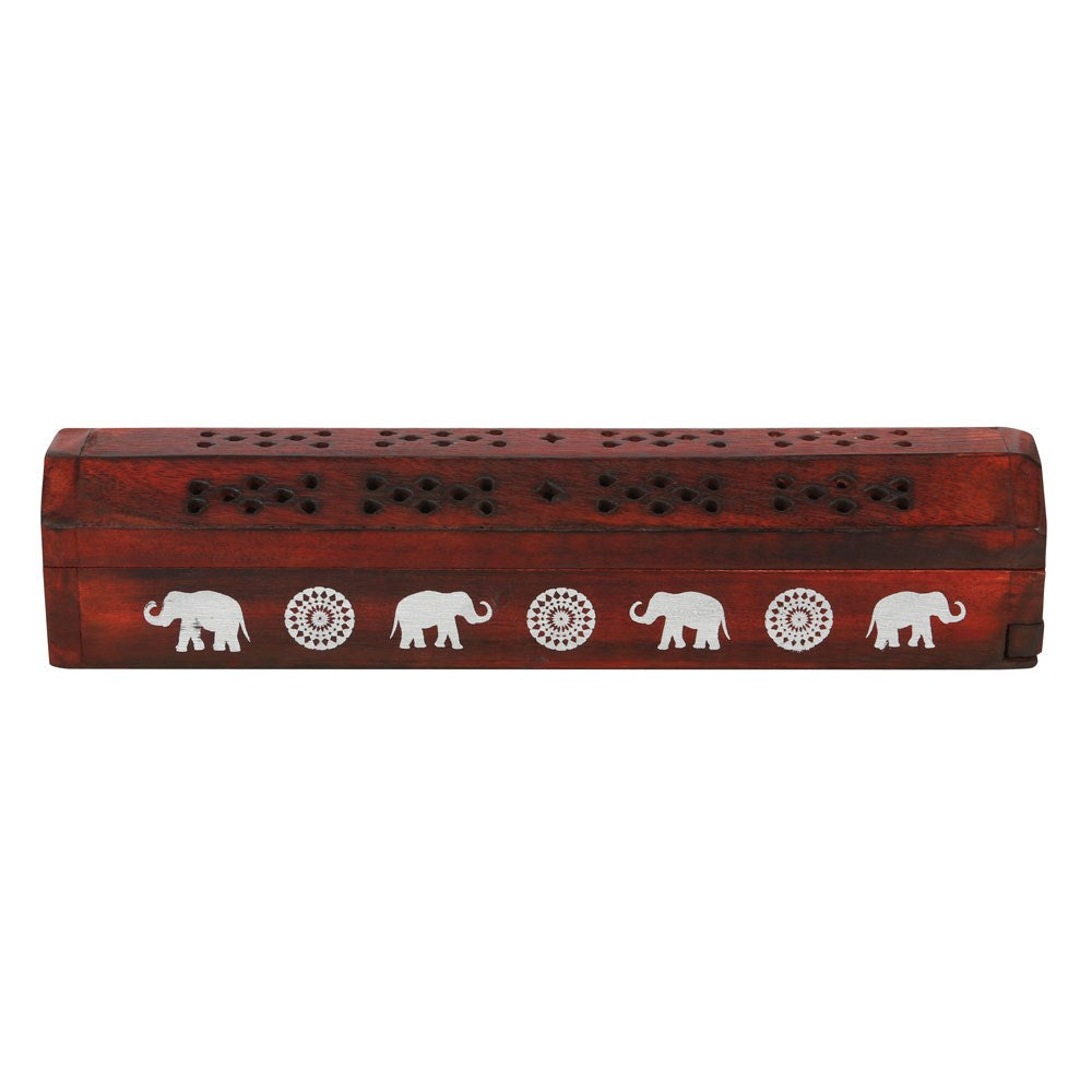 Elephant Wooden Rosewood Incense Box Set image 4