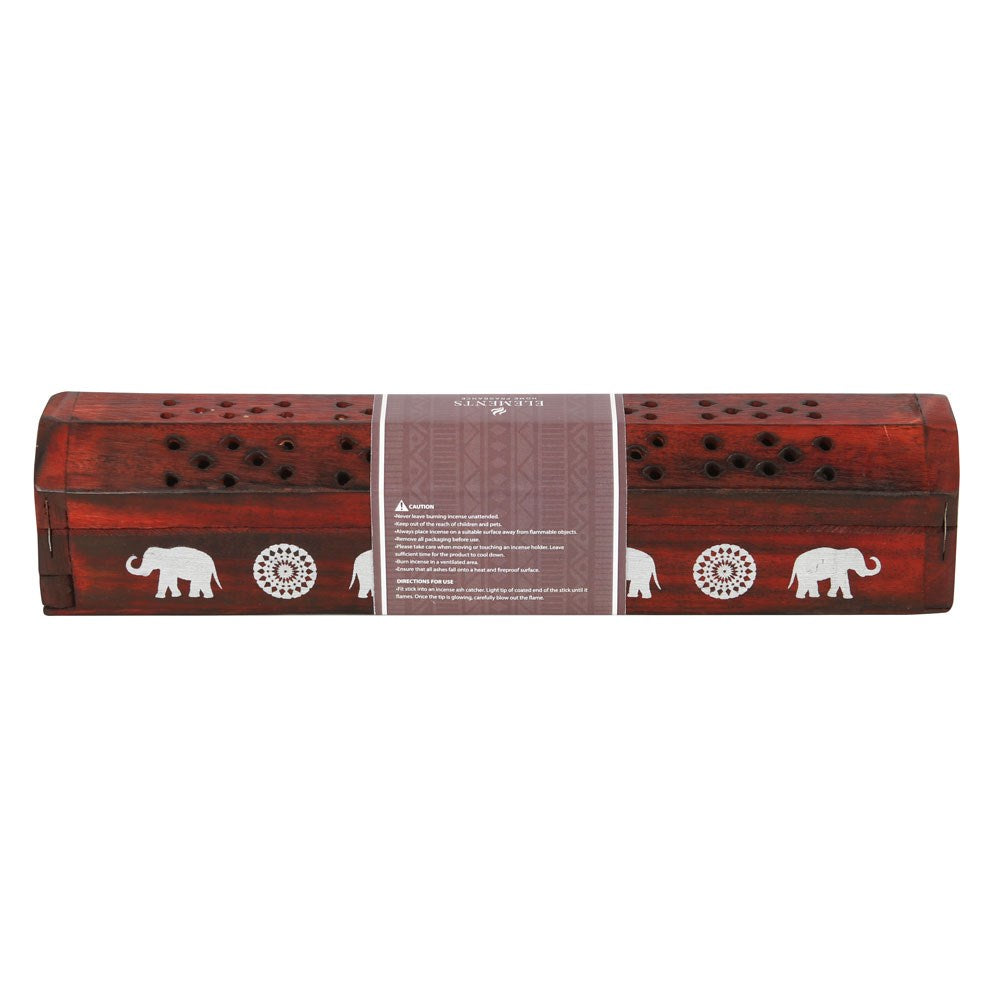 Elephant Wooden Rosewood Incense Box Set image 3