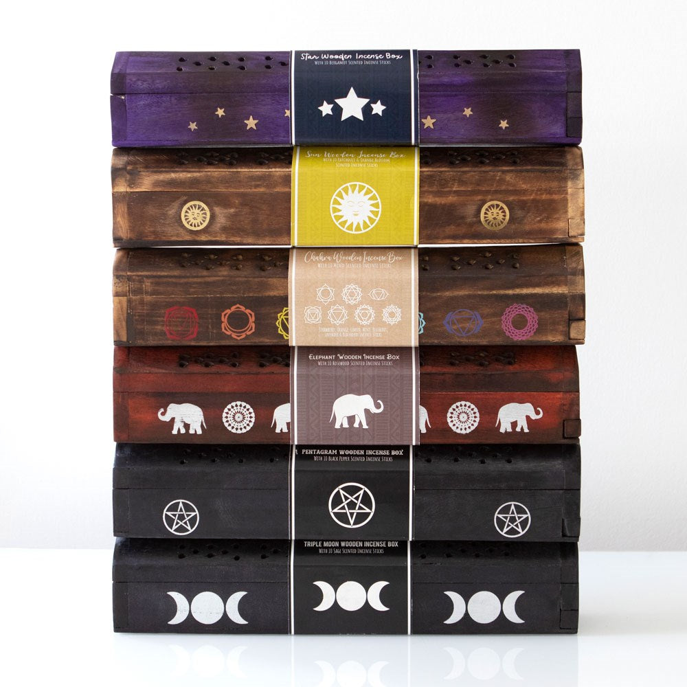 Star Wooden Bergamot Incense Box Set image 7