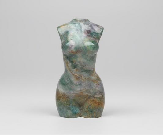 Ocean Jasper Divine Feminine Goddess Carving