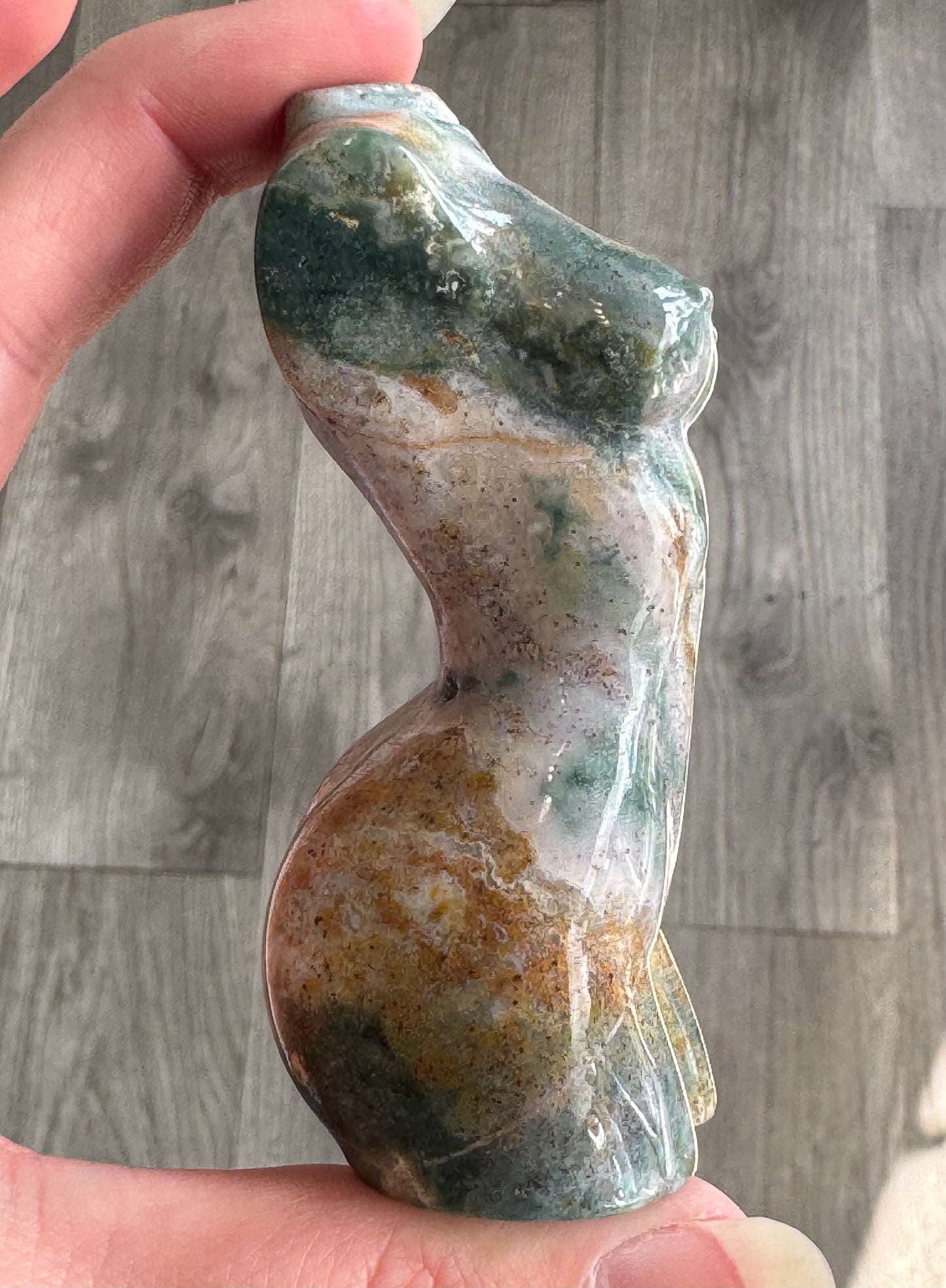 Ocean Jasper Divine Feminine Goddess Carving
