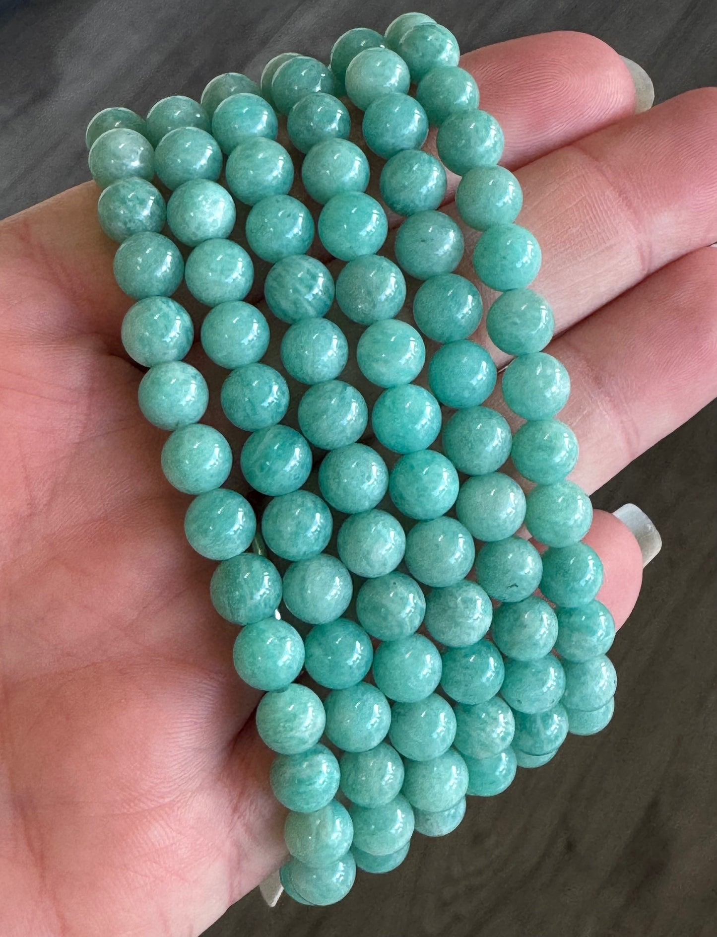 Amazonite Beaded Stretch Bracelet