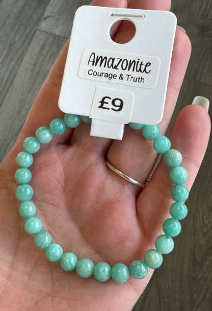 Amazonite Beaded Stretch Bracelet