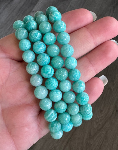 Amazonite Beaded Stretch Bracelet