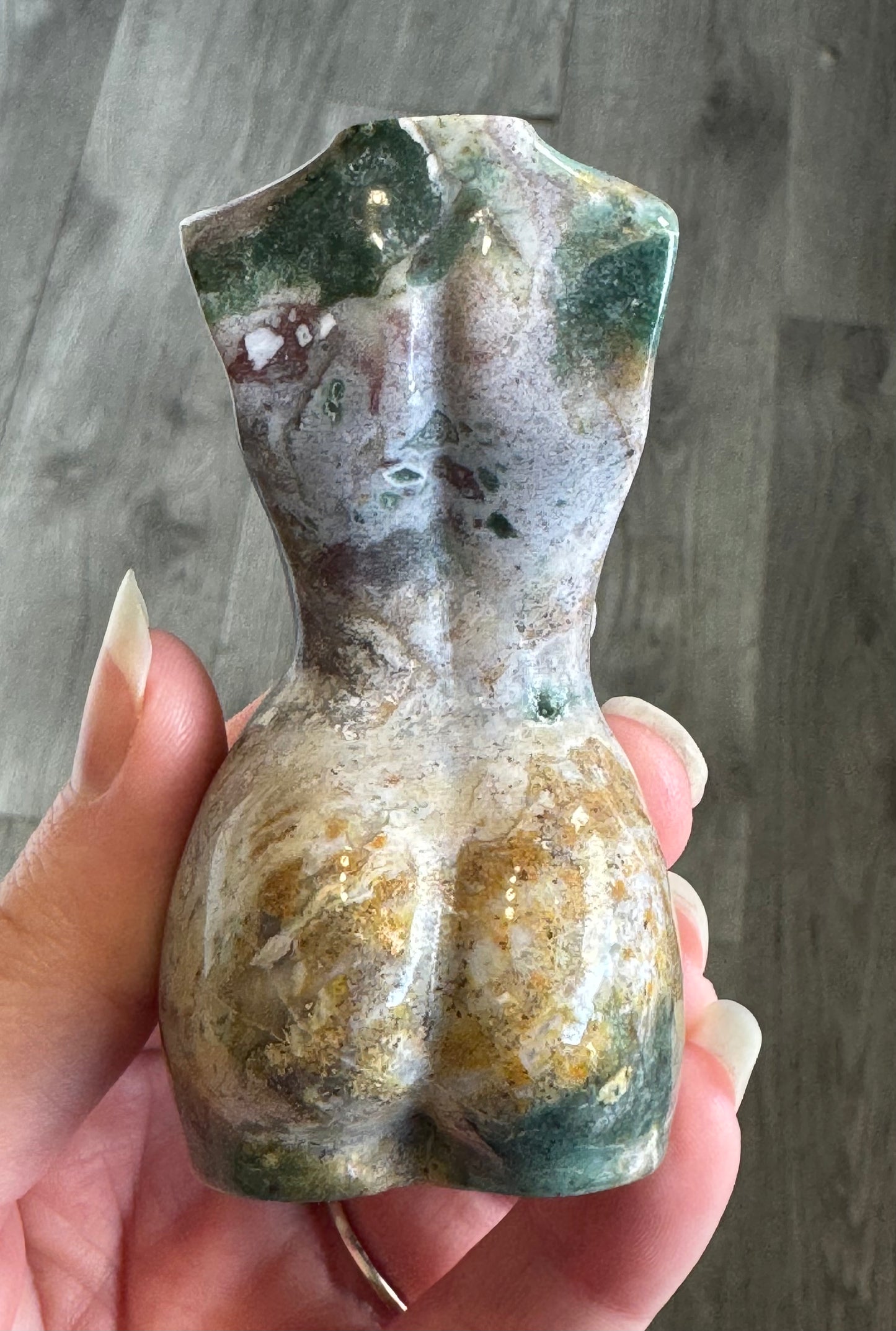 Ocean Jasper Divine Feminine Goddess Carving