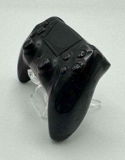Black Obsidian Crystal Game Controller