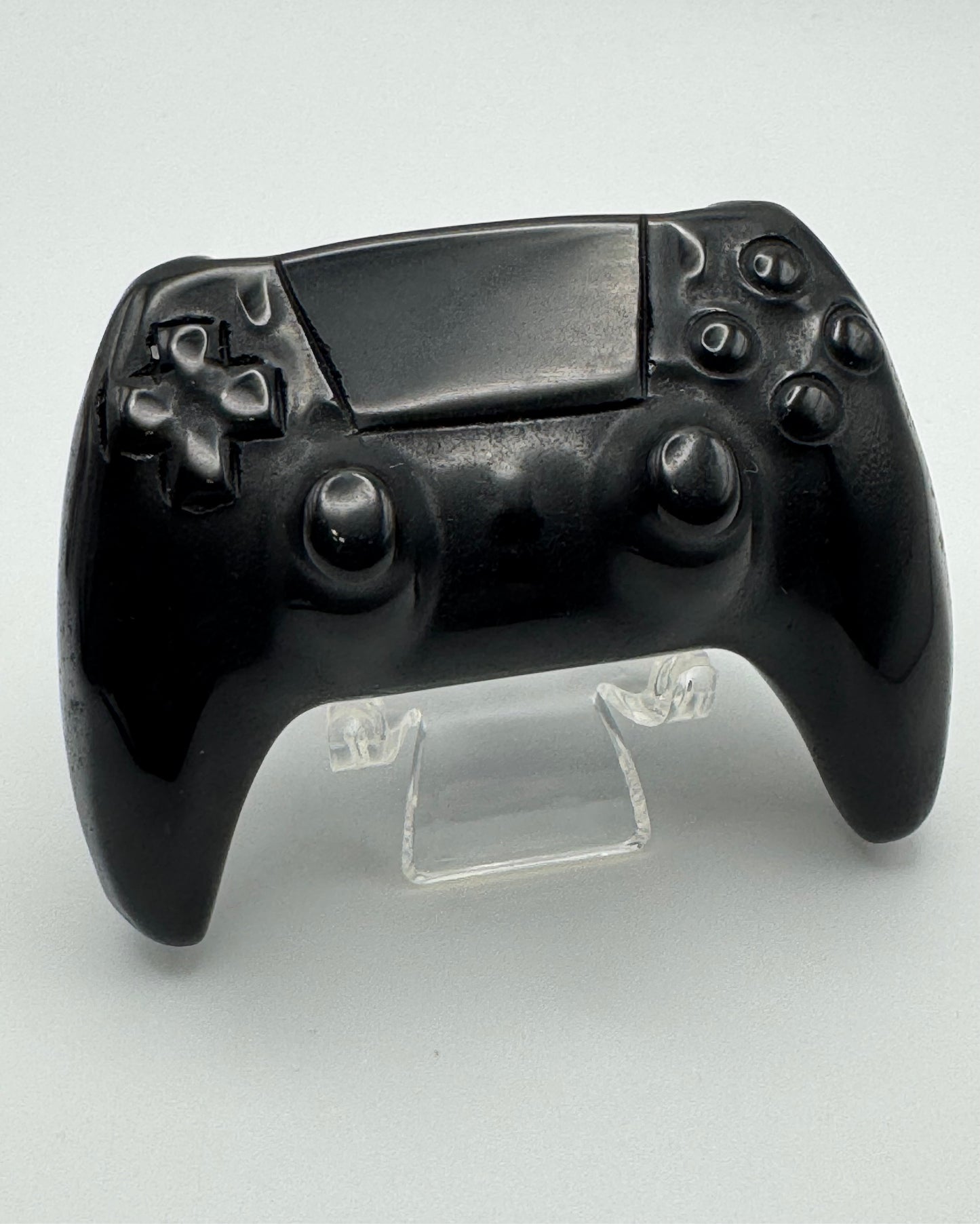 Black Obsidian Crystal Game Controller