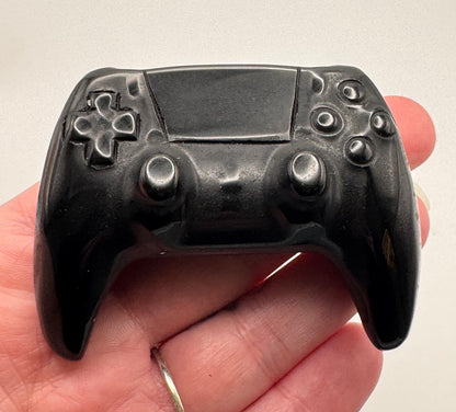 Black Obsidian Crystal Game Controller
