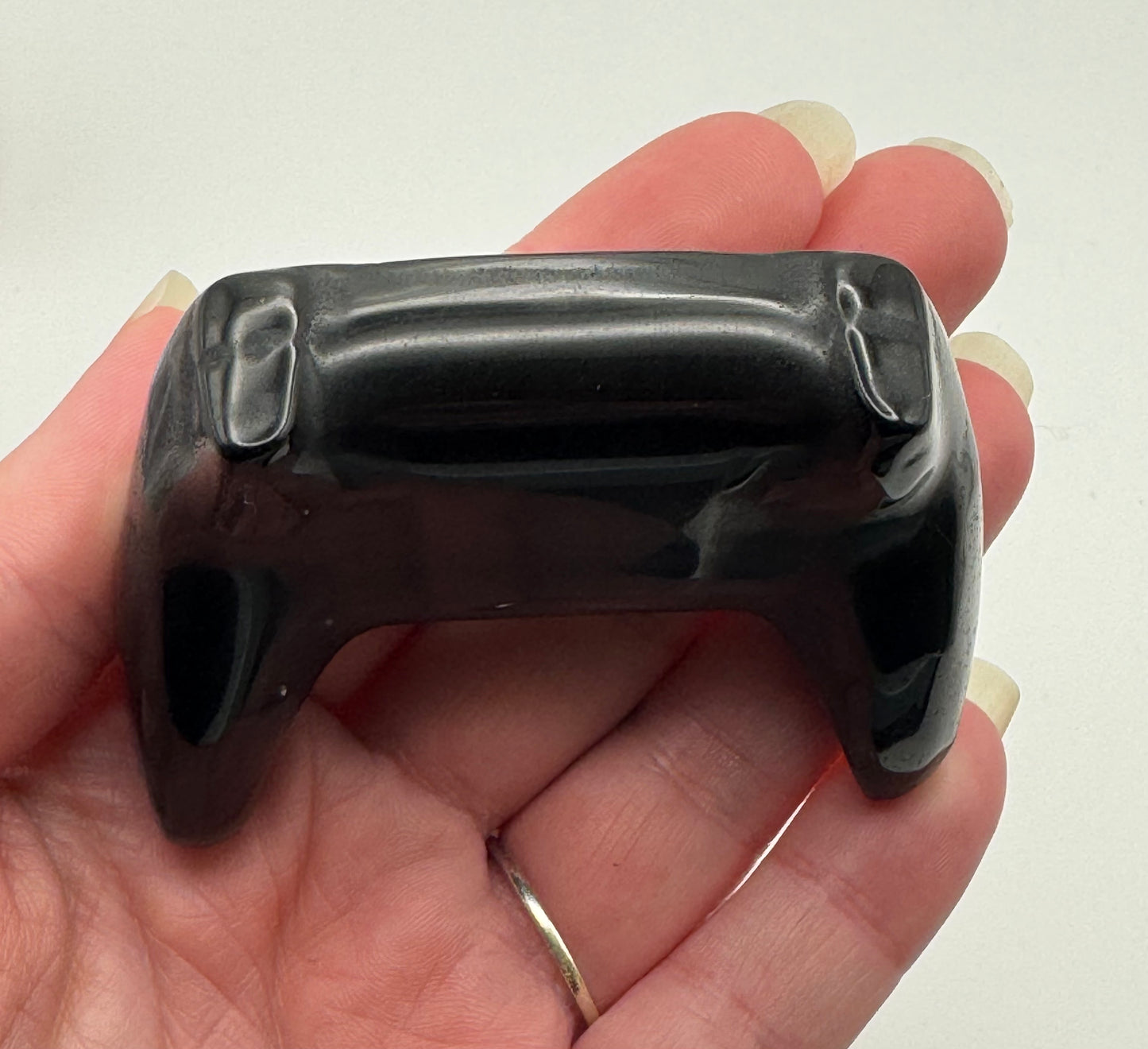 Black Obsidian Crystal Game Controller