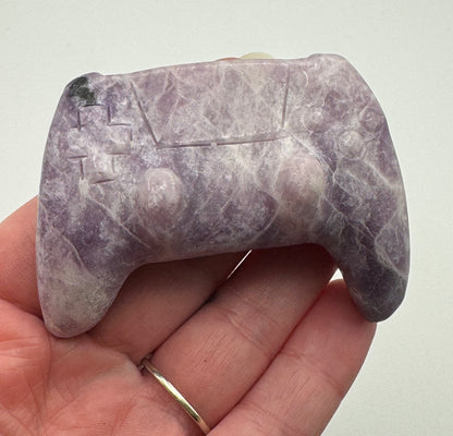 Lepidolite Crystal Game Controller