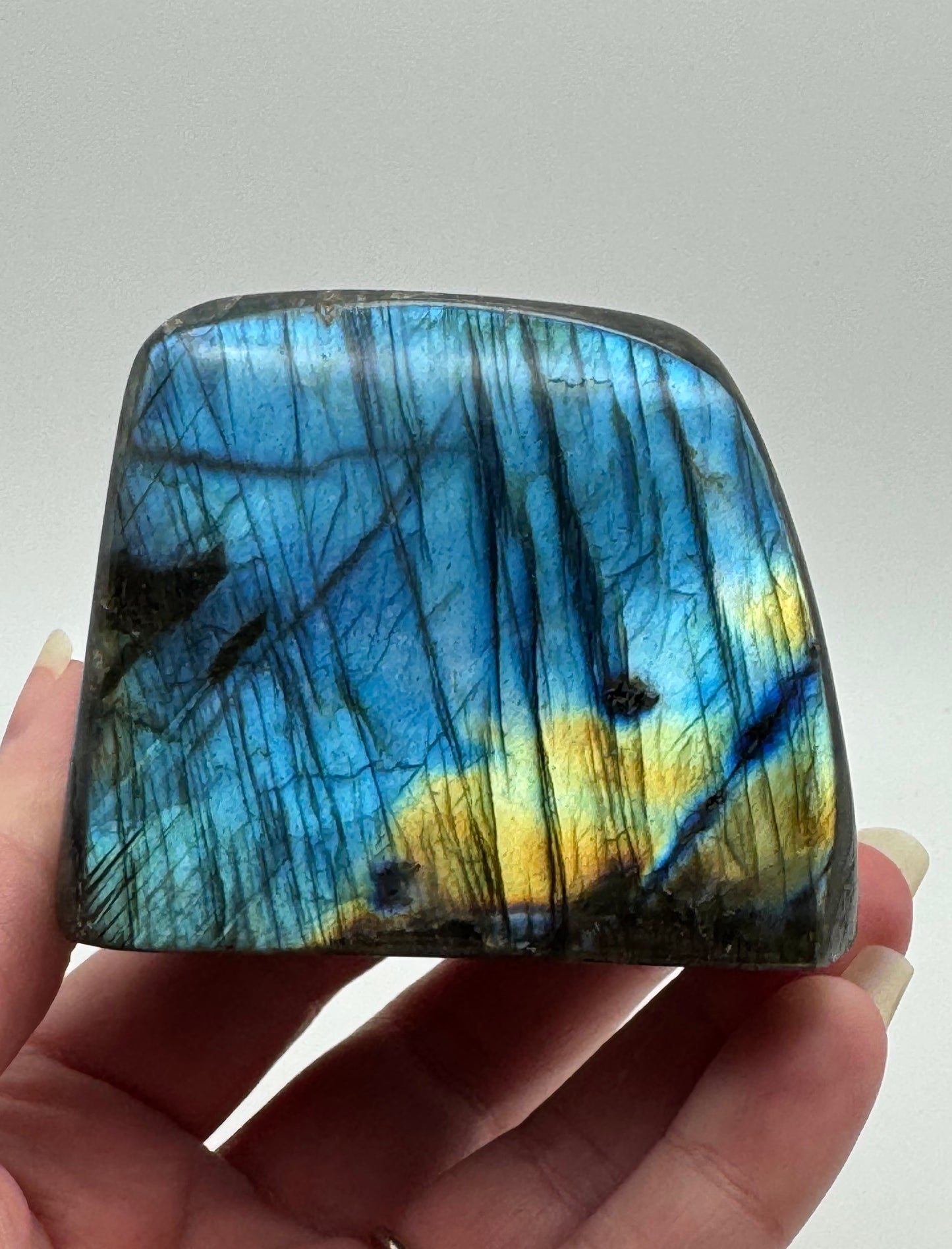 Labradorite Freeform - Blue & Golden Flash