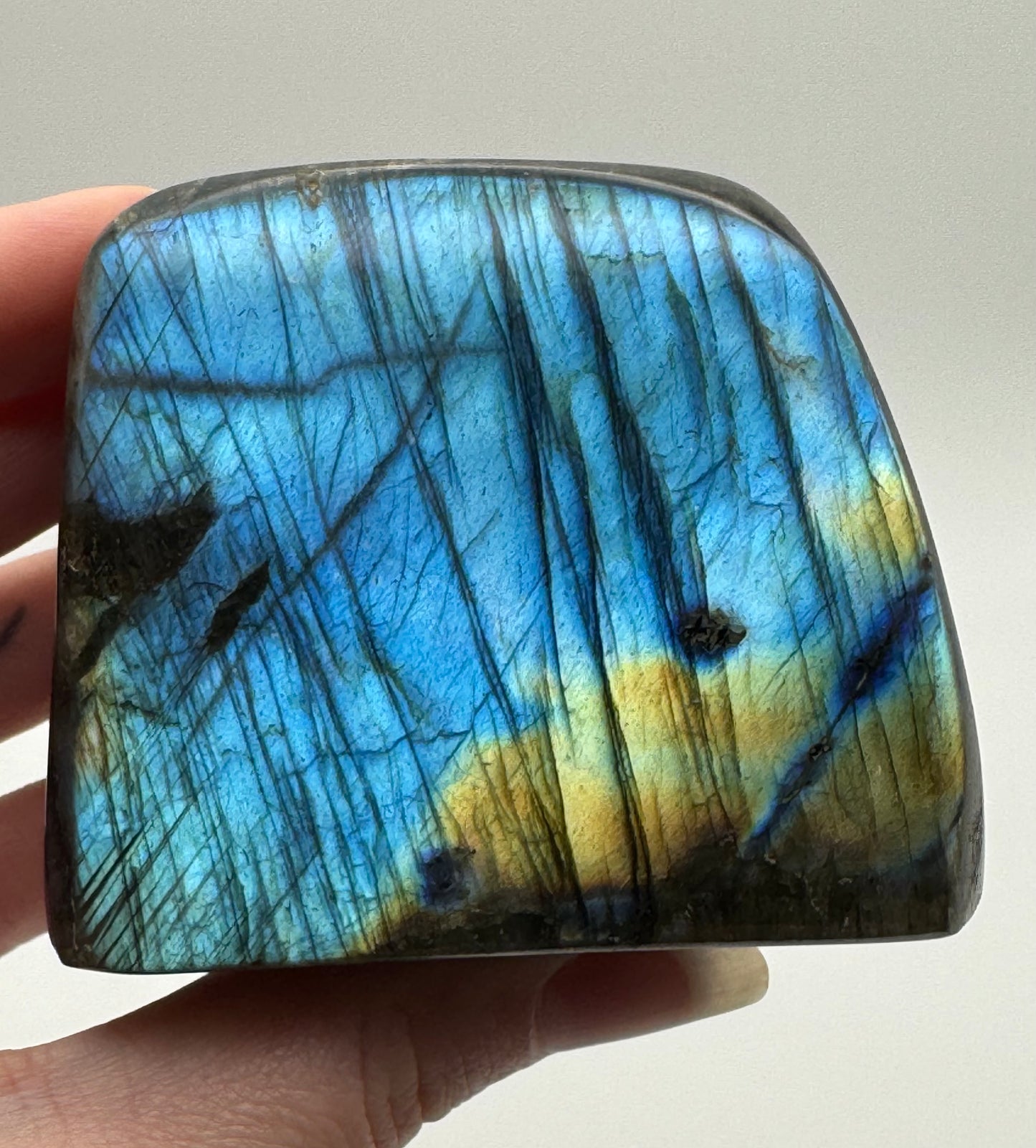 Labradorite Freeform - Blue & Golden Flash