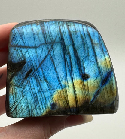 Labradorite Freeform - Blue & Golden Flash