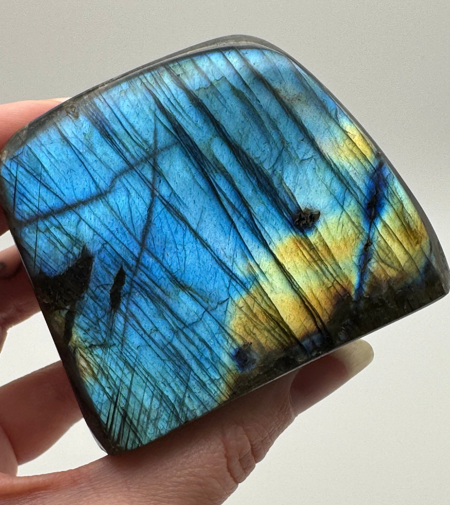 Labradorite Freeform - Blue & Golden Flash