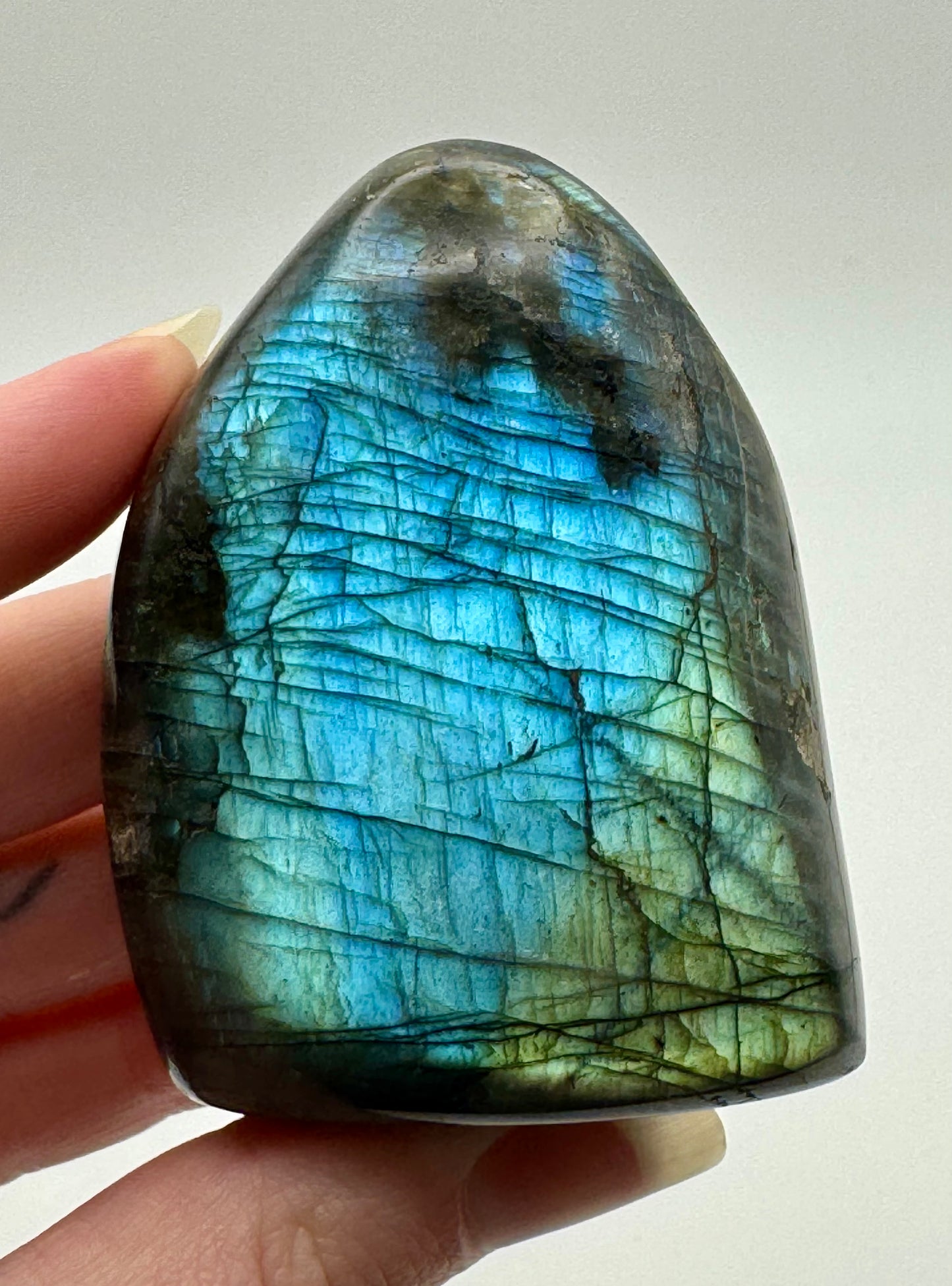 Labradorite Freeform - Soft Blue & Green Flash