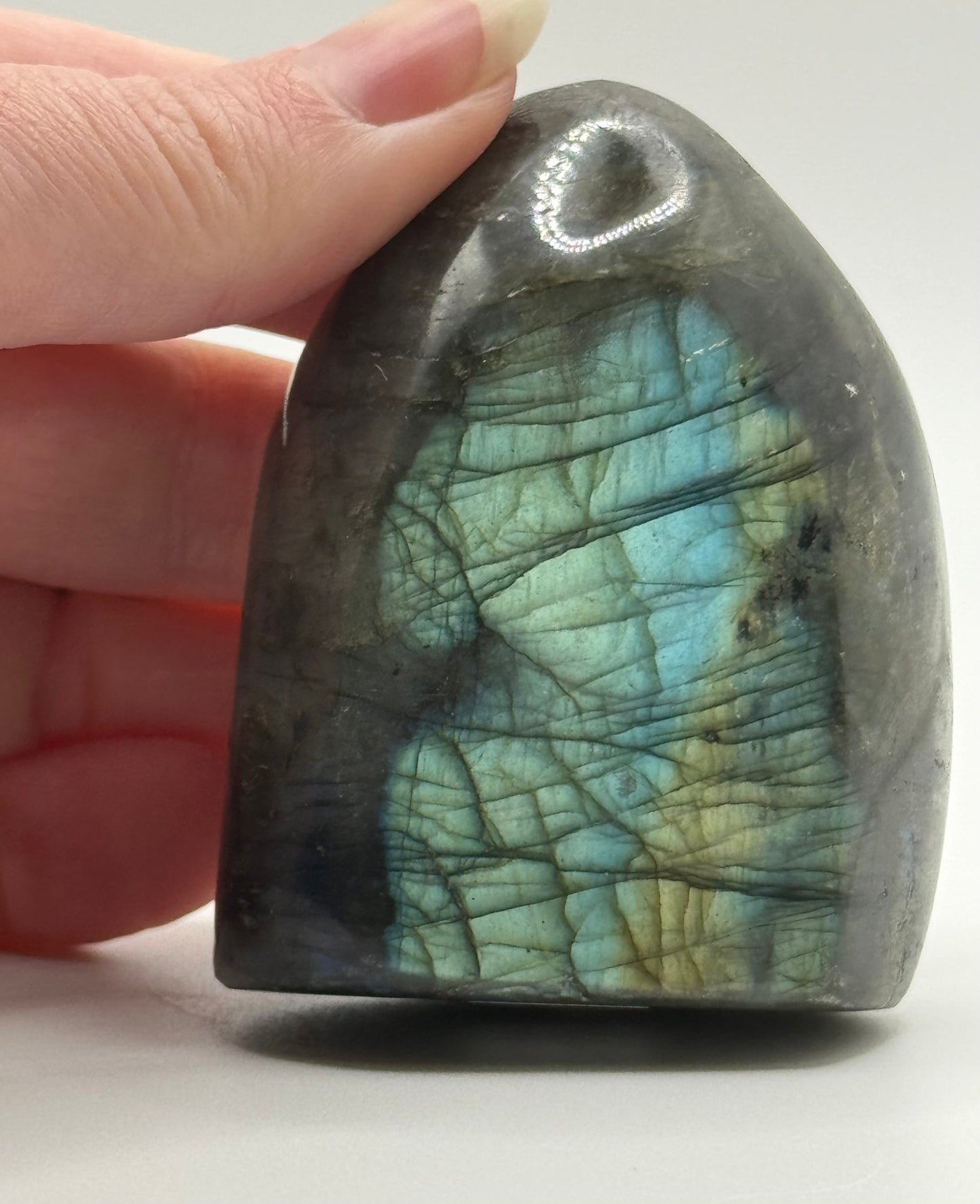 Labradorite Freeform - Soft Blue & Green Flash