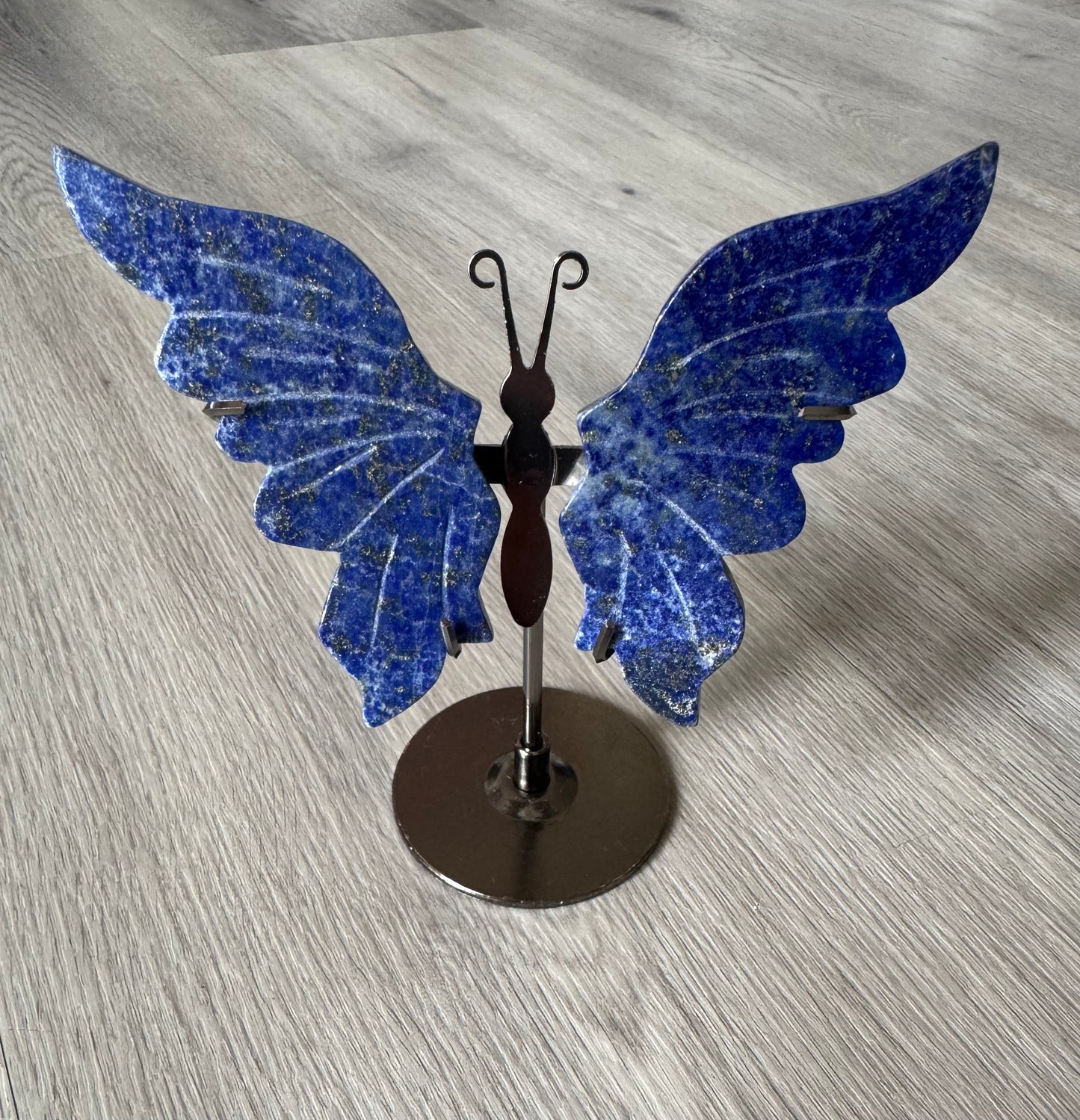 Lapis Lazuli Butterfly Wings on Stand
