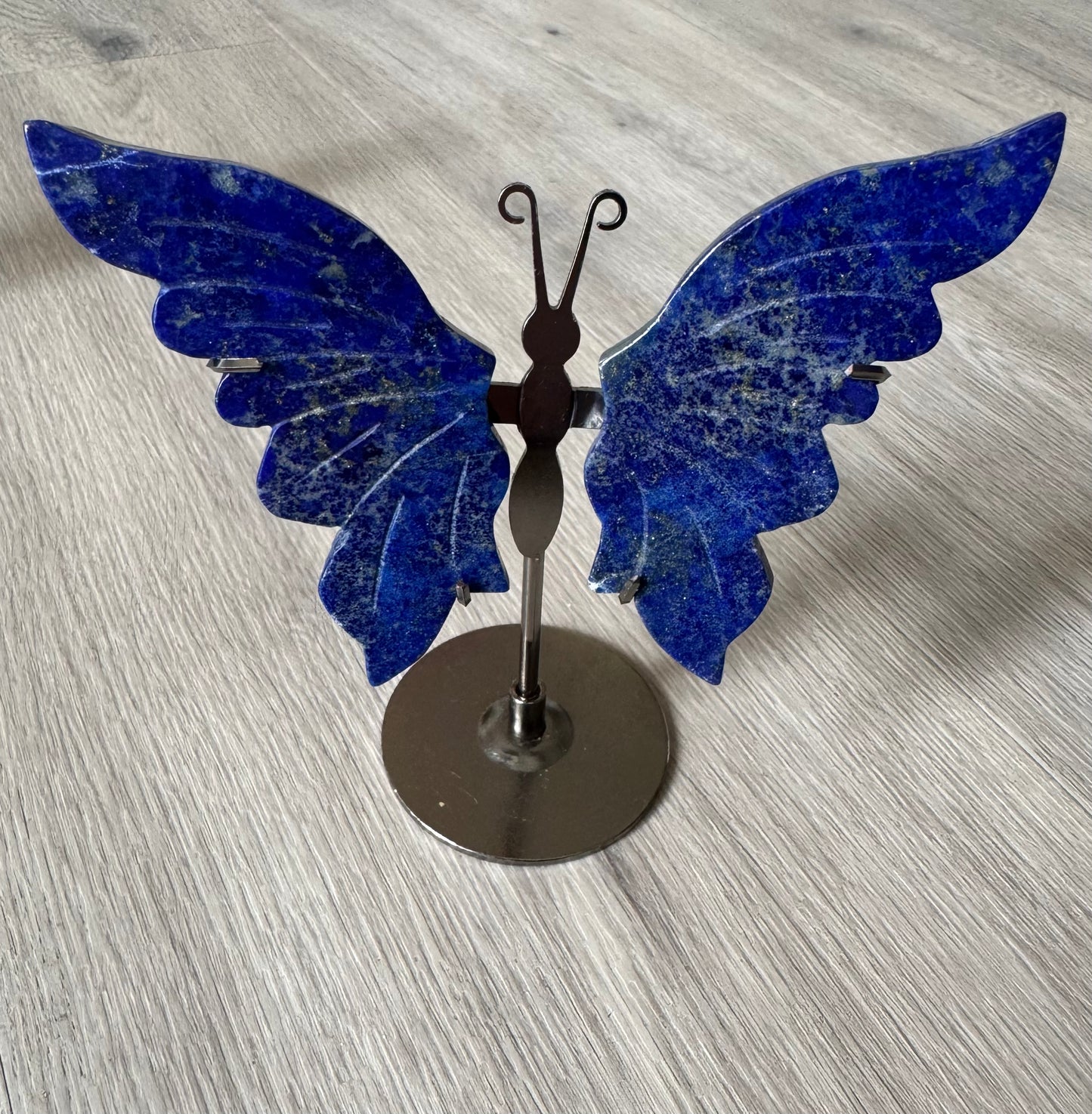 Lapis Lazuli Butterfly Wings on Stand