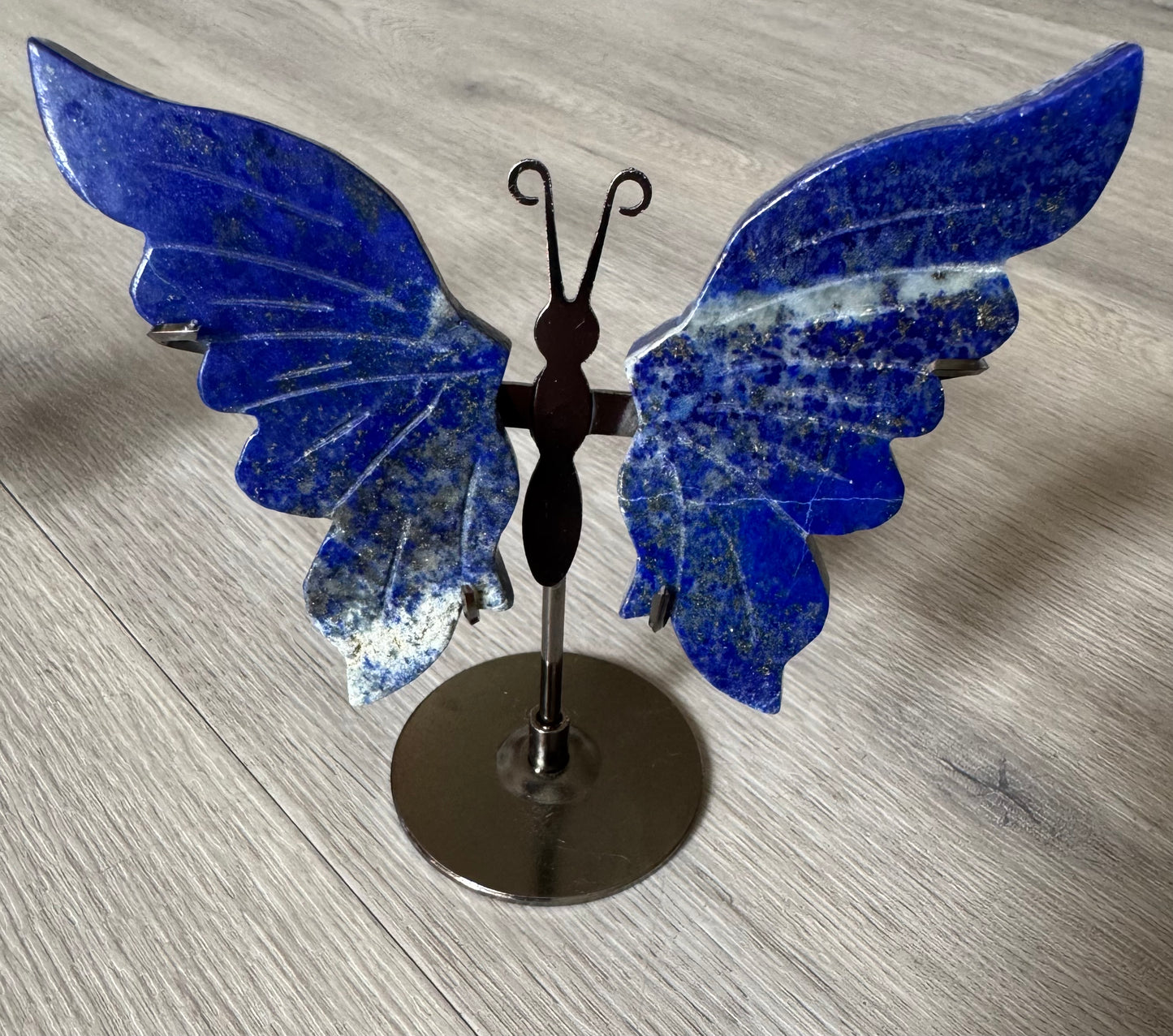 Lapis Lazuli Butterfly Wings on Stand