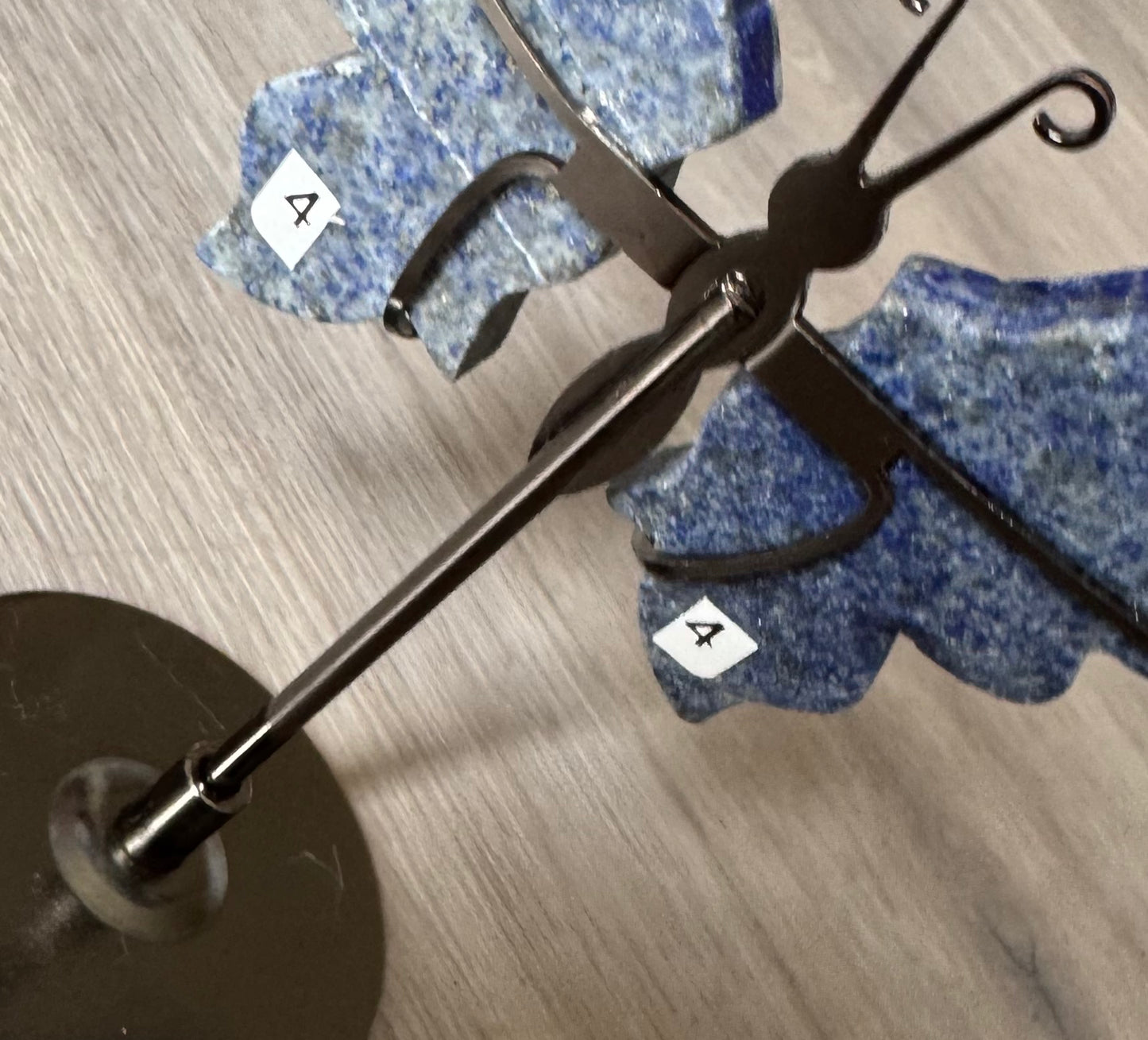 Lapis Lazuli Butterfly Wings on Stand