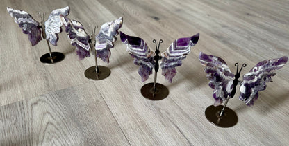 Dream Amethyst Butterfly Wings on Stand