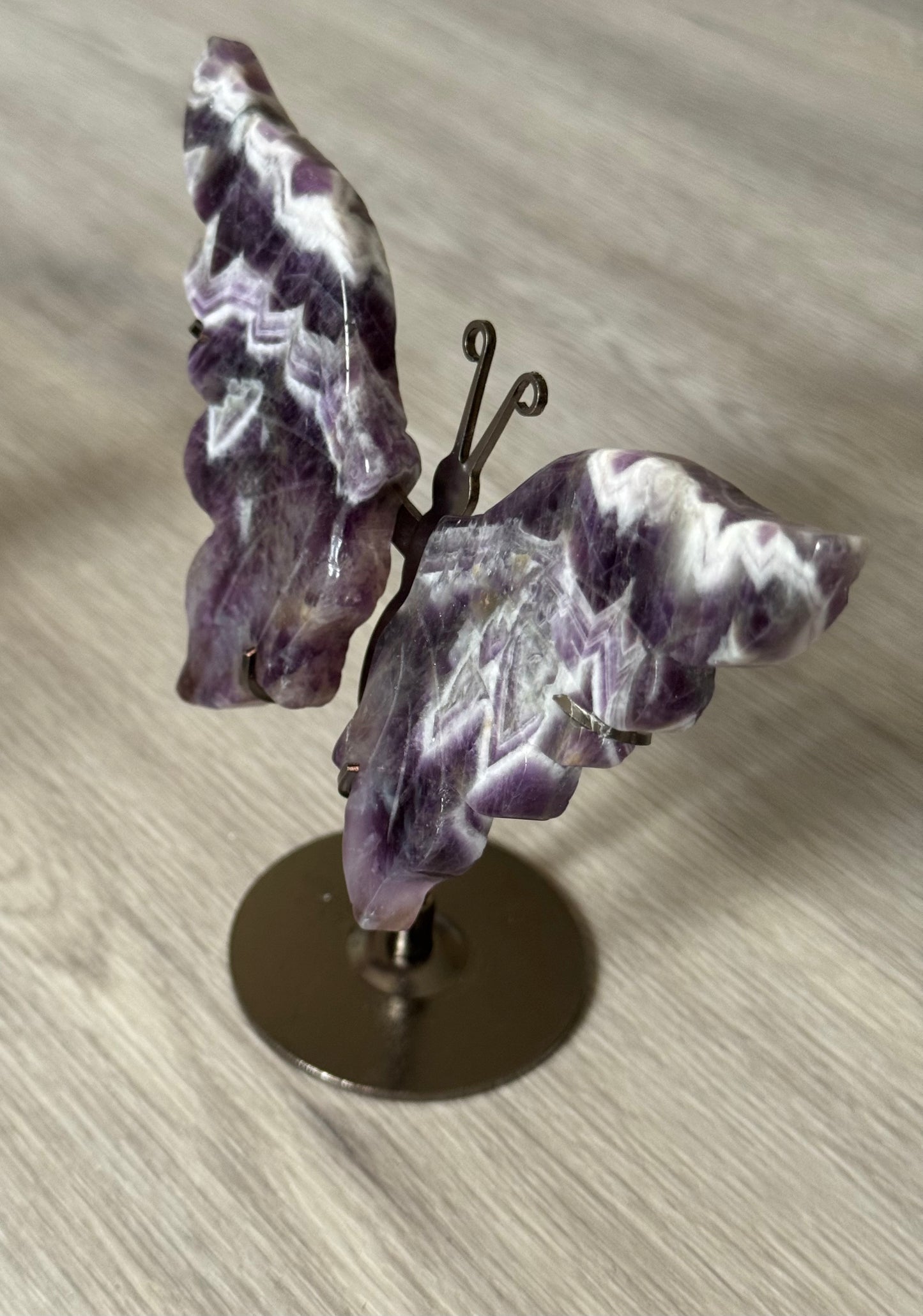 Dream Amethyst Butterfly Wings on Stand