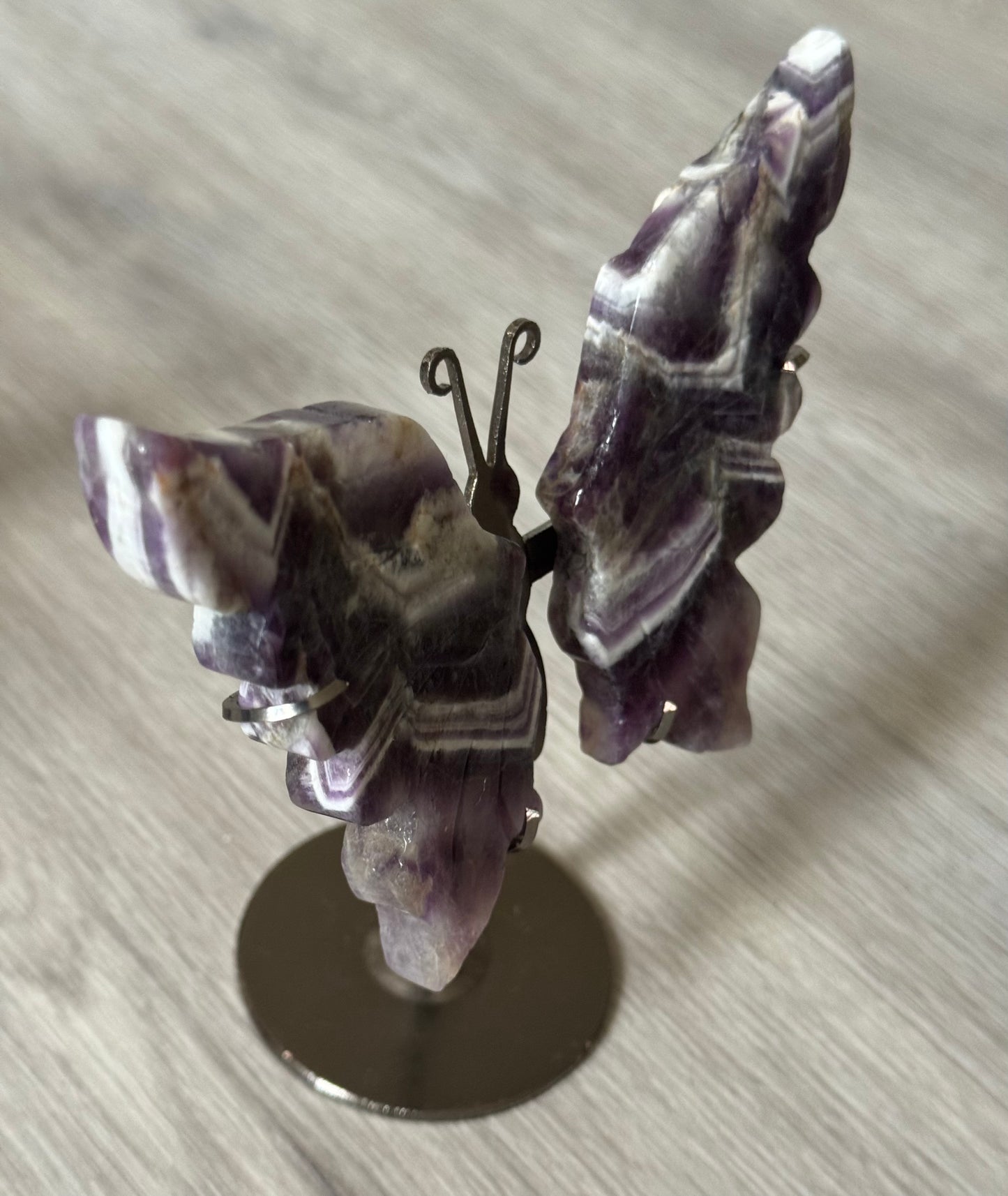 Dream Amethyst Butterfly Wings on Stand